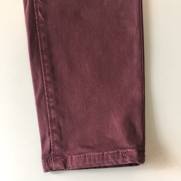 Ann Taylor “The Skinny” Burgundy Jeans - Picture 6 of 8